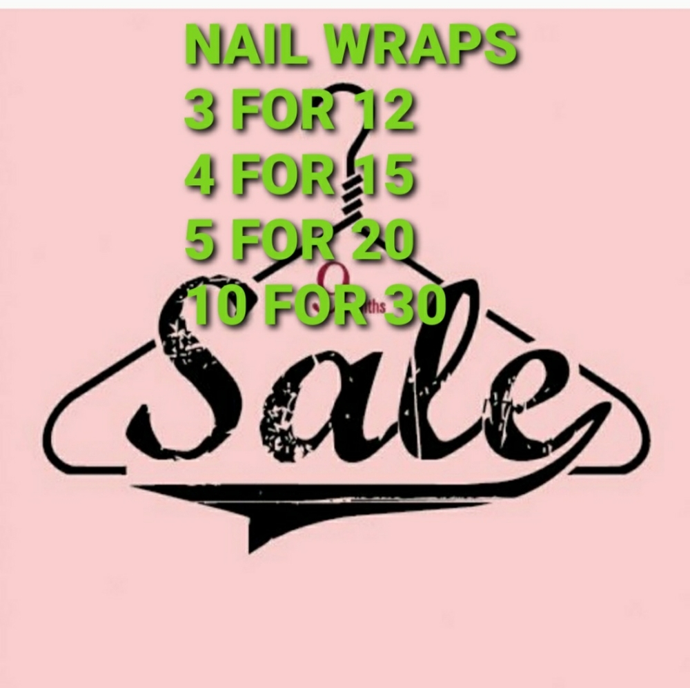 Blue Nail Wraps 3 for 15 or 10 for 25 - Picture 3 of 4